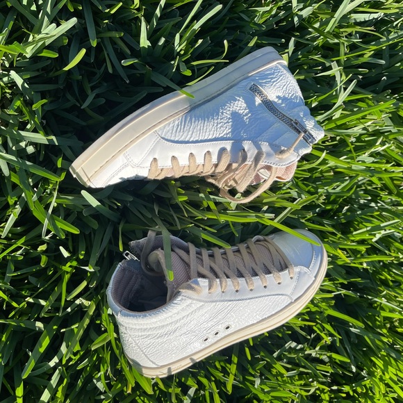 P448 high top white patent leather sneakers Medusa color size 35 US 5 - Picture 11 of 16